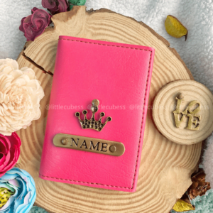 Personalised Folding Card Holder – Pink