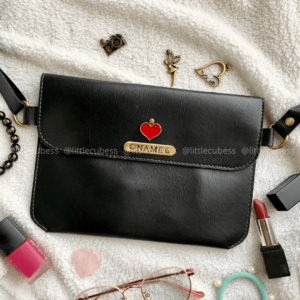Personalised Ladies Sling Bag – Black