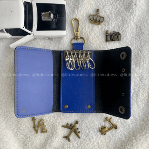 Personalised Key Pouch – Royal Blue