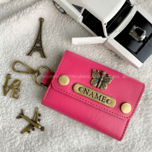 Personalised Key Pouch – Pink
