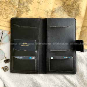 Personalised Family Passport Holder – Black
