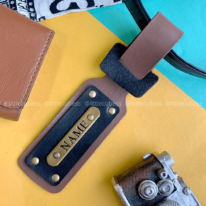 Personalised Luggage/Baggage Tag – Dark Brown