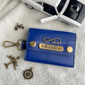 Personalised Key Pouch – Royal Blue