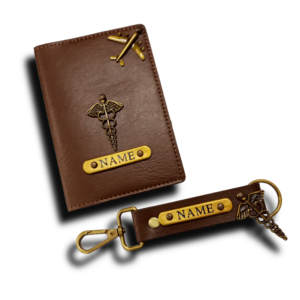 Passport Cover & Keychain 2 Sided Combo
